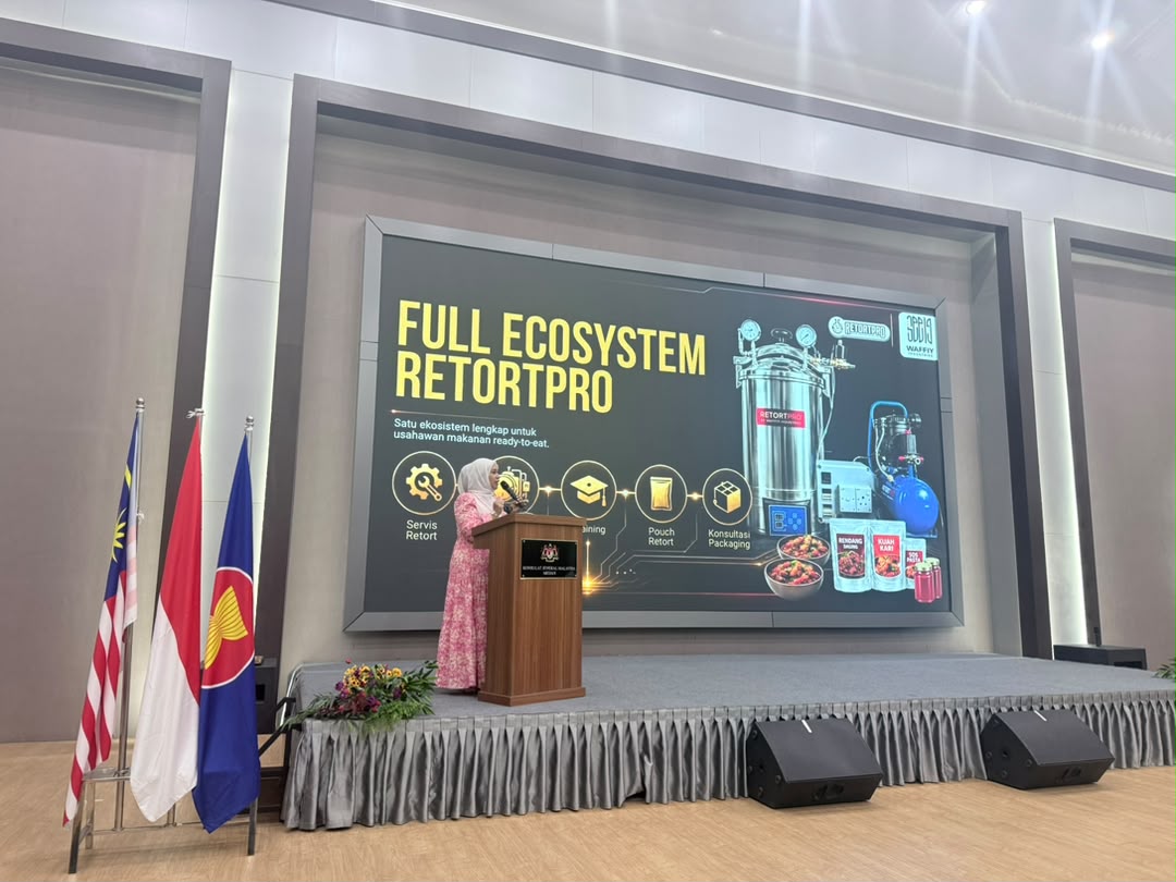 Pembentangan ekosistem penuh RetortPro di majlis peringkat ASEAN